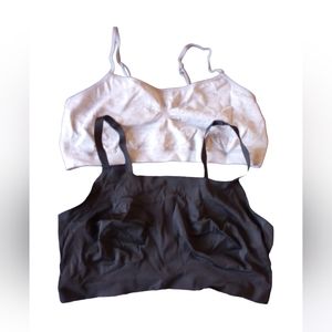 3/$20 Set 2 Sports Bras Black, Grey sz XXL